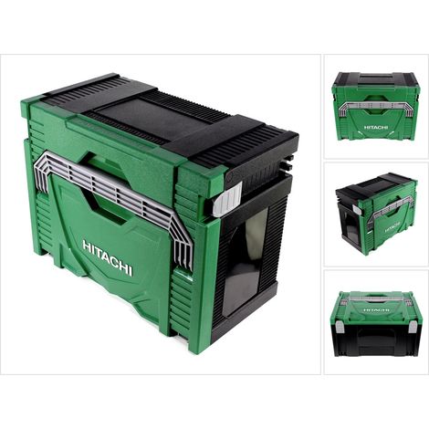 Hikoki – Mallette de transport pour outils – Boîte de rangement avec 6 compartiments – Dimensions 45x30x15cm – Pour chantiers humides et espaces confinés (1/5)