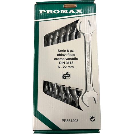 PROMAX MASIDEF  - SERIE 8 PZ CHIAVI FISSE 6-22CV