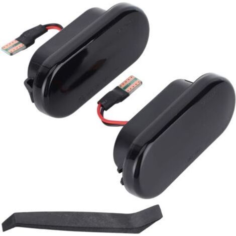 2 pièces LED feux de position latéraux garde-boue clignotant lampe Modification de voiture adapté pour Bora fumé (1/5)