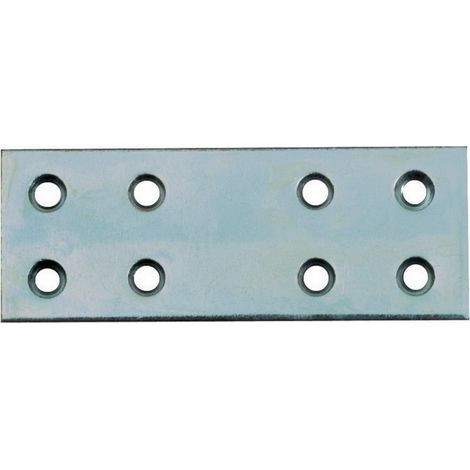 50PZ PIASTRINA DI GIUNZIONE DIRITTA INOX mm.60x30