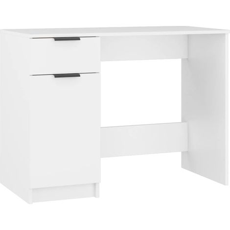 Maison Exclusive - Scrivania Bianca 100x50x75 cm in Legno Multistrato