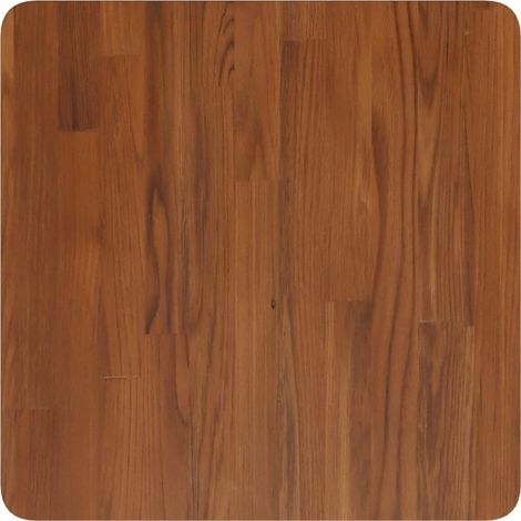 vidaXL Piano Tavolo Quadrato Marrone Scuro 50x50x4cm Rovere
