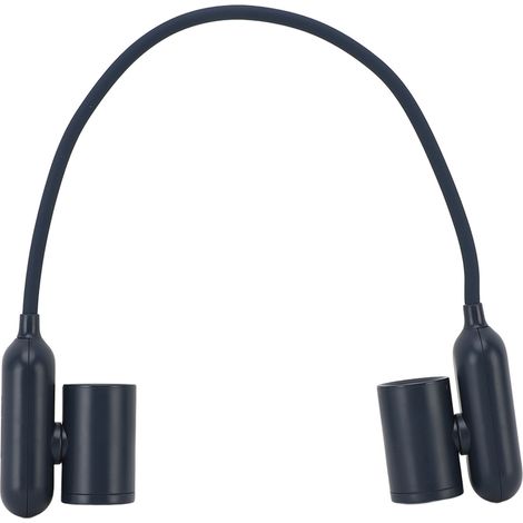 Ventilateur de cou portable à 3 vitesses, fonctionne sur piles, rechargeable par USB, ventilation puissante, silencieux, léger, idéal pour les voyages, la maison et le bureau, bleu (1/5)