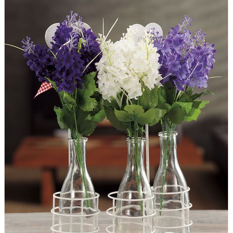 BOUQUET 5 GIACINTI DECORATIVI 36CM IN 3 COLORI