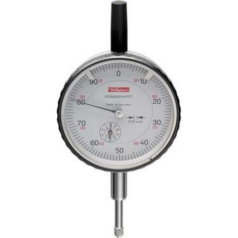 Precisione Comparatore, Protetto Contro Gli Urti Tipo M 2 S, Ø Esterno: 58 Mm, Lettura 0,01 Millimetri Campo Di Misura 10 Mm, Un Giro Dell'Ago: 1,0 Millimetri (1/3)