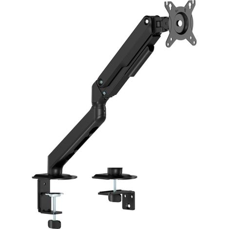 AISENS Soporte de Mesa Eco Contrapeso Giratorio e Inclinable para Monitor/TV 9kg (3 Pivotes, 1 Brazo) de 17-32, Negro