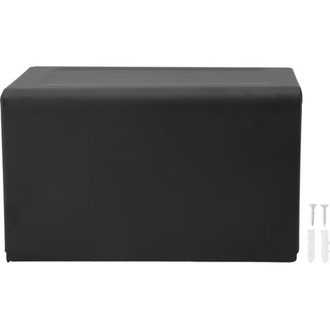 Portarrollos de papel higiénico de aluminio, resistente al agua y con estante, para baño y cocina, color negro. (1/5)