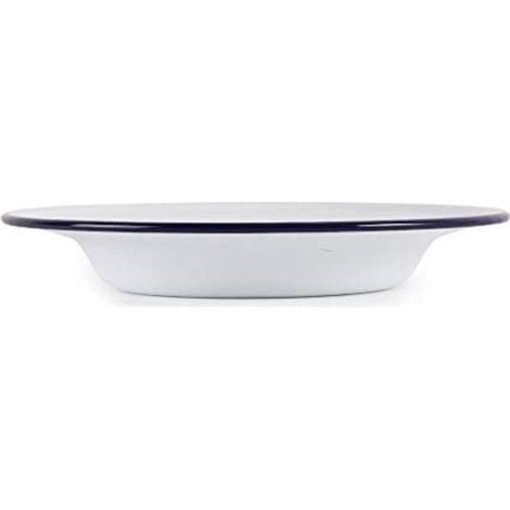 6 x Olympia smalto piatto fondo 245 mm 9 1/2 (dia) servizio da tavola cucina (1/4)