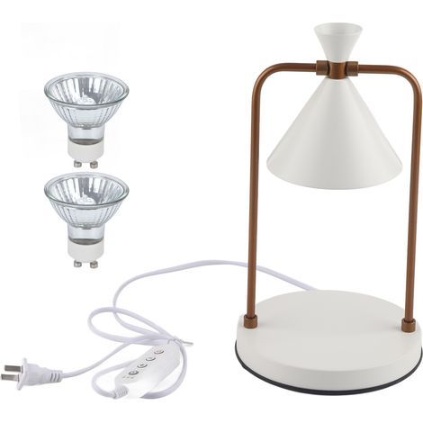 Lampe chauffante pour bougie avec minuterie, luminosité réglable, fer électrique sûr, éclairage d'ambiance, prise US 110-240V (1/5)