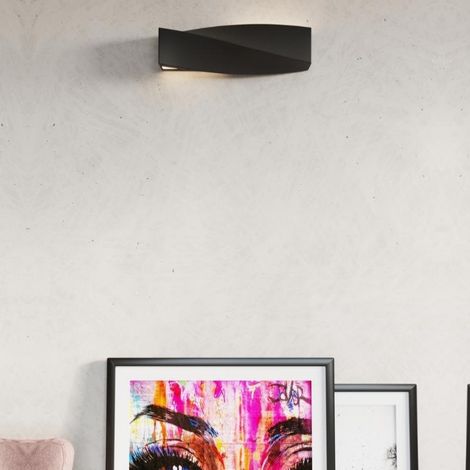 Applique Murale Céramique Noir Rectangle pour Ampoule E27 - SILA