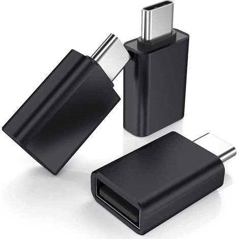adaptateur Usb C Mle Vers Usb 3.0 Femelle 3-pack,convertisseur Thunderbolt 3 Type C Otg Pour Macbook Pro 2022,ipad Mini 6 Air 4 5 Gnration,surface (1/5)
