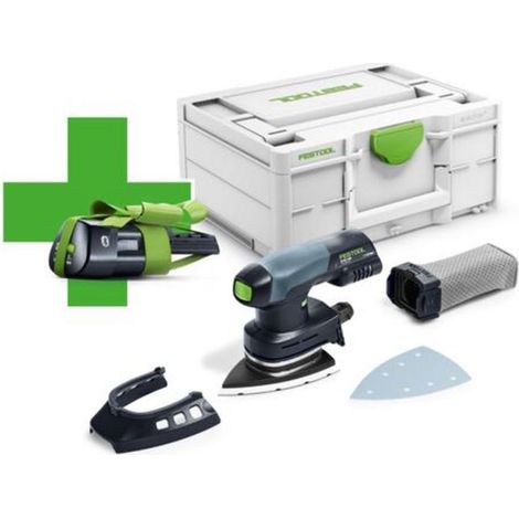 Festool – Ponceuse orbitale sans fil 18V – Moteur EC-TEC Brushless – Vitesse 6000-10000 tr/min – Plateau 100x150 mm – Aspiration intégrée