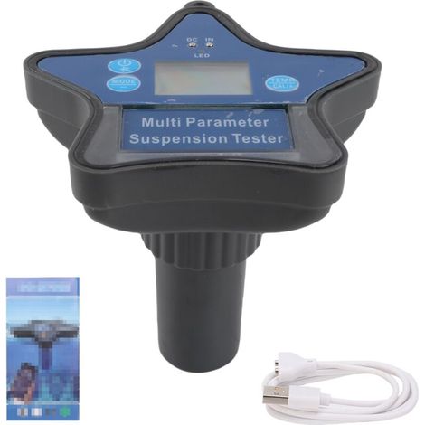 BT Wasserqualitätsanalysator, 9-in-1 Digitaltester für Aquakultur, Schwimmbäder, Industriewasser, misst pH-Wert, Redoxpotenzial, Chlorid, elektrische Leitfähigkeit, Ceftriaxon, Gesamtfeststoffe, Salzg (1/5)