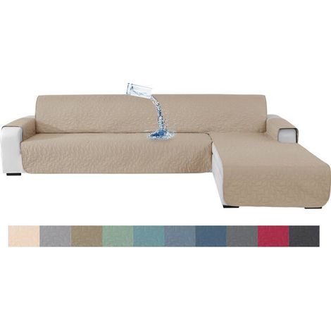 1 Housse Canapé D'Angle, Antidérapant, Imperméable, Polyester, 4 Places