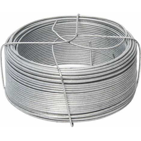 Werka Pro – Fil de fer galvanisé 50m – Support intégré – Ø 1,5 mm – Résistant à la corrosion pour usage intérieur et extérieur