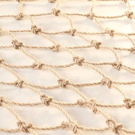 Filet de jardin en corde de jute biodégradable. filet de soutien pour plantes. filet de jardin en ficelle pour pois grimpants (2 x 5 m) (1/4)