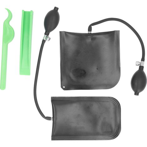 Juego de 2 bolsas de relleno de nailon 840D, 150 kg, inflables mediante bomba de aire, para ventanas, puertas, armarios y tuberías de aire acondicionado. (1/5)