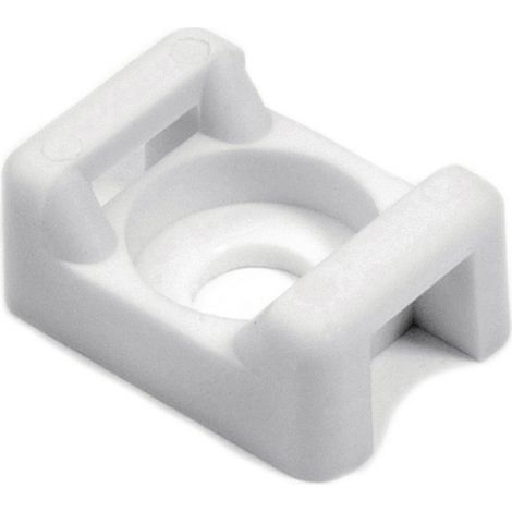 HellermannTyton CTM1-PA66-WH Embase de fixation vissable, à riveter 151-30404 blanc 1 pc(s)