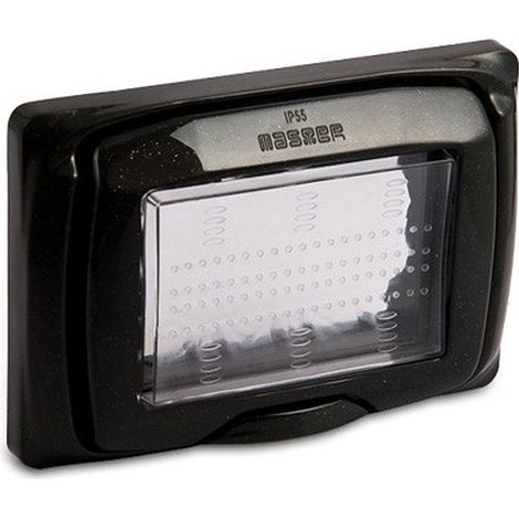 Sub placca protet.ip55 3p.antracite