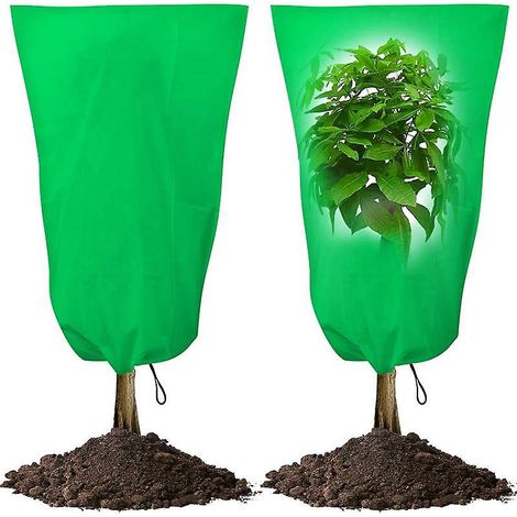 2pack(120 X 180 Cm)vert  Housse D'hivernage Housse De Protection Pour Plantes  Utiliser En Hiver