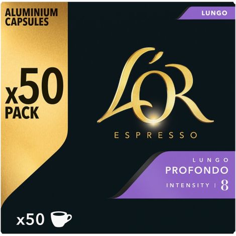 Capsules de café L'Or Espresso Lungo Profondo - Boîte de 50 (1/5)