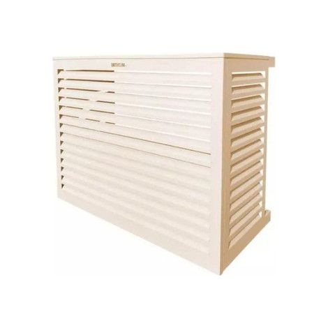 DECOCLIM - Cache unité extérieure en aluminium blanc crème taille S - 23AS9001