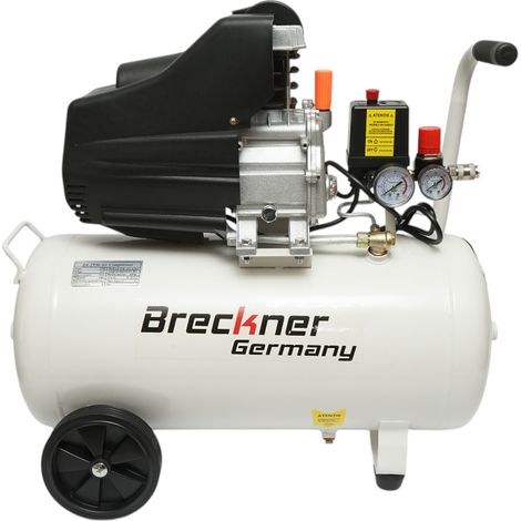 Compressore d'aria 50L, potenza motore 1,9KW/2,5HP, pressione massima 8 bar, volume aria aspirata 185 L/min Breckner Germany (1/5)