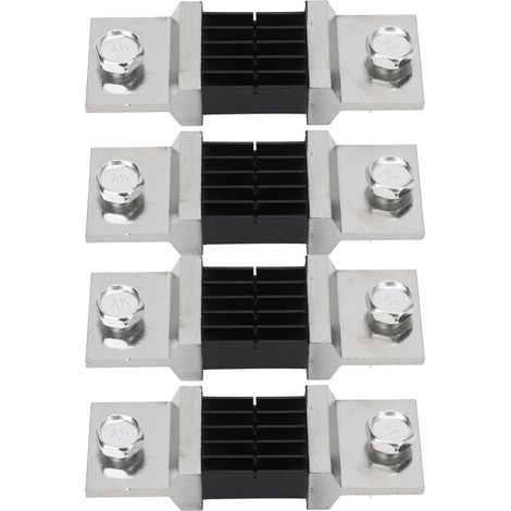 Lot de 4 shunts de courant DC 75mV 600A FL-2 en alliage cuivre-manganèse pour ampèremètre (1/5)