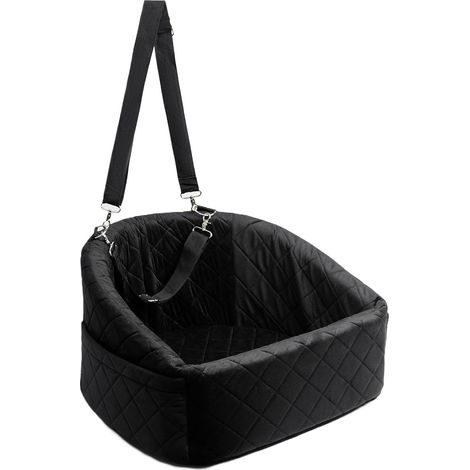Nid portable pour animal de compagnie – Harnais testé en cas d'accident, chaise longue surélevée sécurisée, barrière de rangement en  Tapis de poche en tissu respirant, coussin de confort pour (1/5)
