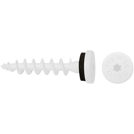 Celo Tornillo Aislante H-Ips 55 De Seńal Blanco Ral 9003 (Por 50) (1/5)