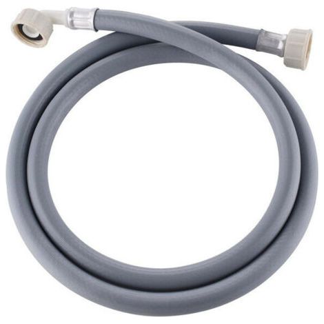 Water inlet hose for washing machine, extension hose for dishwasher, 3/4-inch corner water inlet hose for dishwasher, universal inlet hose suitable for washing machines and dishwashers (3 m)