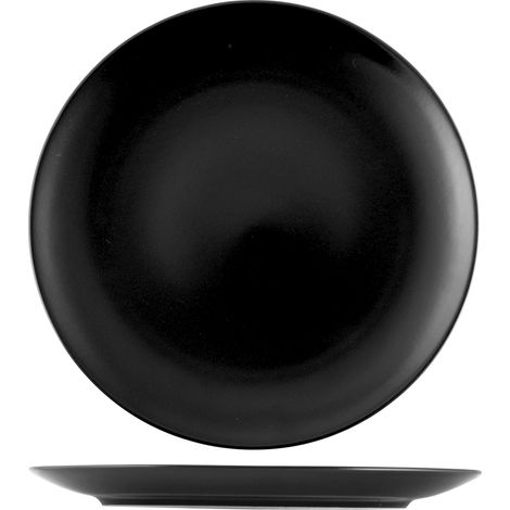 H&H Piatto STW Denver Nero Piano Cm26