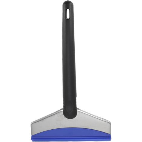 Racleur Grattoir à Glace pour Voiture - Grattoir Pour Dégivrer Désembuer Vitre Parabrise Auto avec Manche Ergonomique en TPR - En Plastique et Acier Inoxydable - Noir et Bleu - 24.5cm