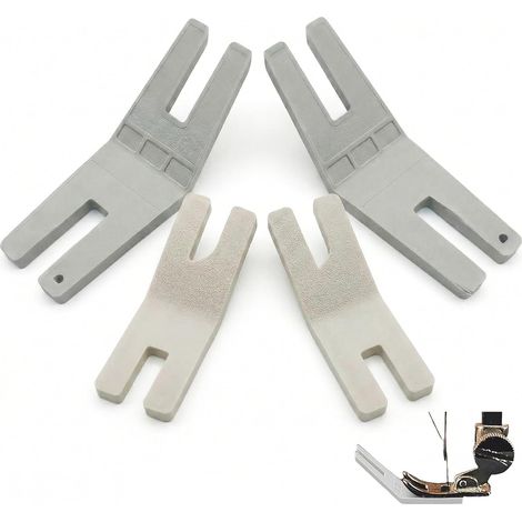 Juego de cuatro piezas de accesorios de costura, prensatelas, accesorios para máquinas de coser, accesorios para tela vaquera gruesa y dobladillos. (1/5)