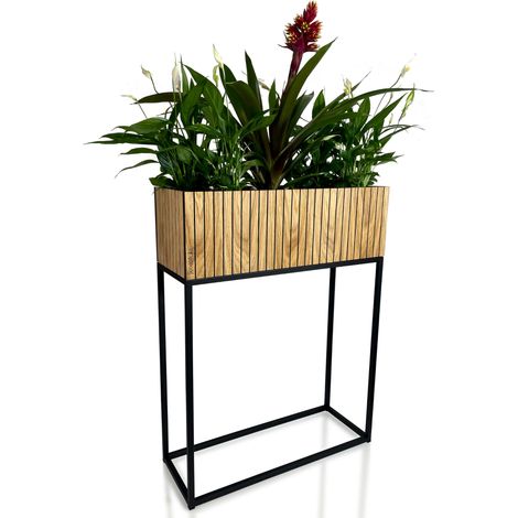 FIORINO portafiori da soppalco lamelle 62x22x80 cm (1/5)