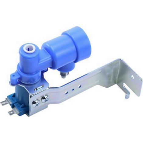 Électrovanne d'arrivée d'eau pour réfrigérateur Midea : rétablit le débit du distributeur d'eau et de glaçons. Remplace les références 17431000001481 et AP7095894. (1/5)