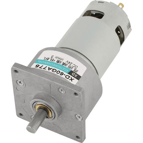 35-W-Mikro-Gleichstrom-Metallgetriebemotor, Drehzahlregelung, Rechts-/Linkslauf (24 V, 5 U/min) (1/5)