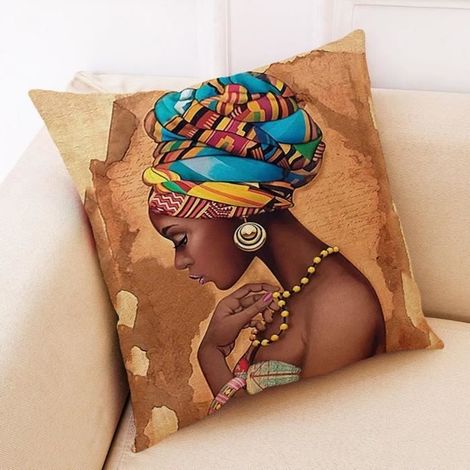 Décor à la maison housse de coussin femmes africaines taie d\'Coussin housses de coussin g6631 (1/2)