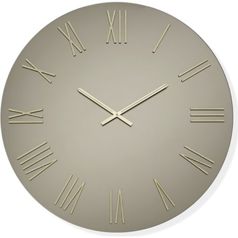 Orologio rotondo D60 cm in cristallo satinato Bronzo e numeri Oro - WAYNE (1/2)