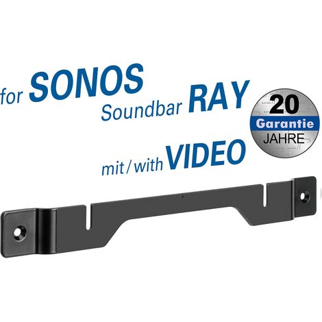 myWall Halterung de Soundbar de Soundbar HS26WL für Soundbar de Sonos® Ray, Halterung de Wand de Schlankes Design, nur 14 mm de Wandabstand, Belastung de bis zu 2 kg