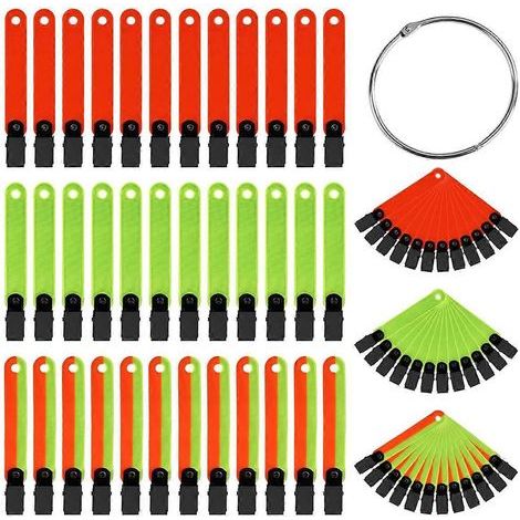 Lot de 36 balises réfléchissantes pour sentiers, haute visibilité, couleurs assorties