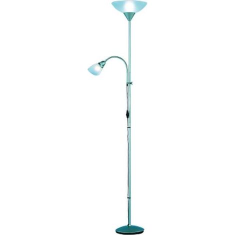 PIANTANA ERZWO ALLUMINIO ACRY 2XE27 E14 H 180 CM
