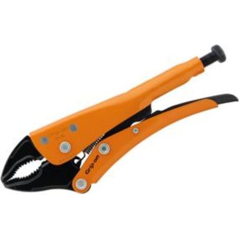 Tenaza GRIP-ON bocas curvas 143 mm, diseño robusto para trabajos exigentes. (1/3)