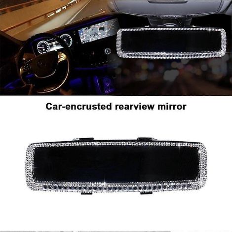 Décoration de rétroviseur intérieur de voiture, ornement en cristal et diamant, coque de rétroviseur, accessoires auto (1/5)