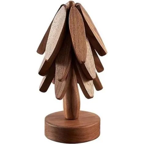 Dessous de plat en bois pour plats chauds, services à thé et casseroles. (1/5)