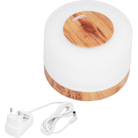 Diffuseur d'huiles essentielles 300ml avec lumière LED changeante et finition bois pour la maison - 100‑240V prise EU (1/5)