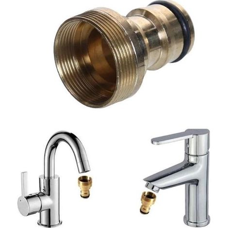 Adaptateur de robinet universel – Raccord pour tuyau d’arrosage – Pièce de plomberie (1/5)