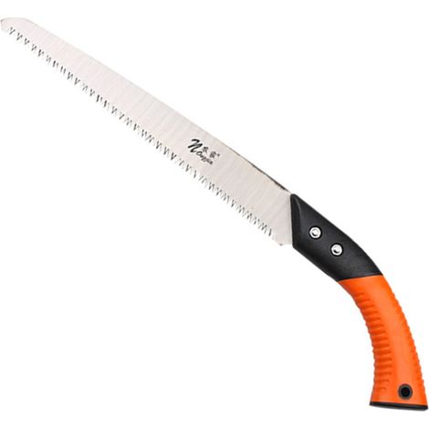 Scie à main manuelle pour élaguer les arbres de jardin, outil portatif et léger pour couper le bois, avec poignée ergonomique antidérapante. (1/5)