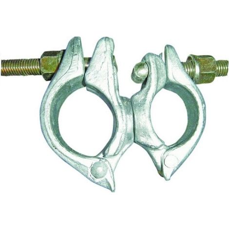Collier D'échafaudage - 1 Pièce - Acier Galvanisé - Pour Tubes De 38 À 49 Mm - Orientation Réglable - Structure Échafaudage Simple (1/2)