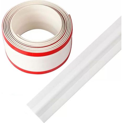 Auto-adhésif Cache-câble Plancher Housse Cordon Sol PVC Passage Floor Cable Cover Cords pour Le Bureau,Le Maison(Color : Blanc, S : 1m) (1/5)